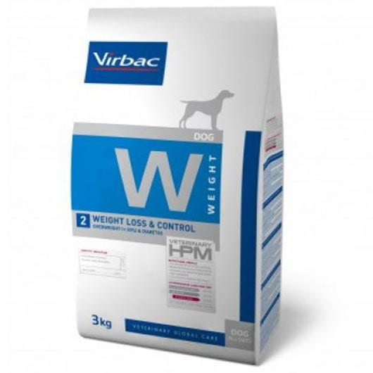 Virbac HPM W2 12Kg - Pienso bajo en calorías perros con